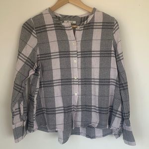 Madewell! Fun, loose, cropped button-down